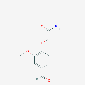 N-(tert-butyl)-2-(4-formyl-2-methoxyphenoxy)acetamide
