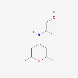 2-[(2,6-Dimethyloxan-4-yl)amino]propan-1-ol