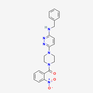 N-benzyl-6-[4-(2-nitrobenzoyl)piperazin-1-yl]pyridazin-3-amine