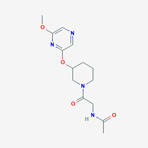 N-(2-(3-((6-methoxypyrazin-2-yl)oxy)piperidin-1-yl)-2-oxoethyl)acetamide