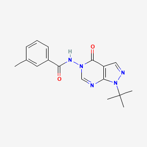 N-(1-(tert-butyl)-4-oxo-1H-pyrazolo[3,4-d]pyrimidin-5(4H)-yl)-3-methylbenzamide