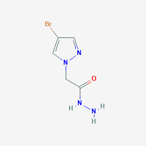 molecular formula C5H7BrN4O B2719905 2-(4-bromo-1H-pyrazol-1-yl)acetohydrazide CAS No. 1001500-63-5