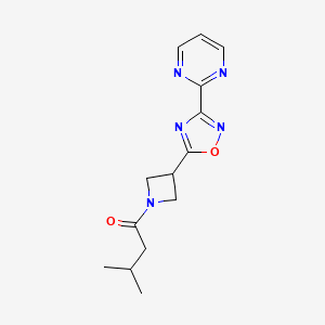 3-Methyl-1-(3-(3-(pyrimidin-2-yl)-1,2,4-oxadiazol-5-yl)azetidin-1-yl)butan-1-one