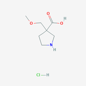 3-(Methoxymethyl)pyrrolidine-3-carboxylic acid hydrochloride