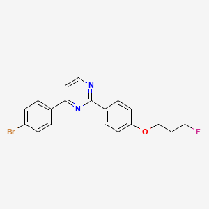 4-(4-Bromophenyl)-2-[4-(3-fluoropropoxy)phenyl]pyrimidine