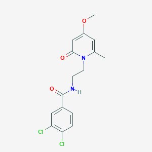 3,4-dichloro-N-(2-(4-methoxy-6-methyl-2-oxopyridin-1(2H)-yl)ethyl)benzamide