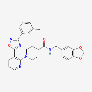 1-{[3-(3-bromophenyl)-1,2,4-oxadiazol-5-yl]methyl}-3-(3-methylphenyl)thieno[3,2-d]pyrimidine-2,4(1H,3H)-dione