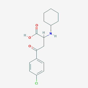 4-(4-Chlorophenyl)-2-(cyclohexylamino)-4-oxobutanoic acid