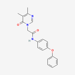 2-(4,5-dimethyl-6-oxopyrimidin-1(6H)-yl)-N-(4-phenoxyphenyl)acetamide