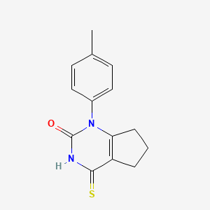4-thioxo-1-(p-tolyl)-3,4,6,7-tetrahydro-1H-cyclopenta[d]pyrimidin-2(5H)-one