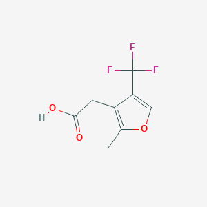 2-[2-Methyl-4-(trifluoromethyl)furan-3-YL]acetic acid