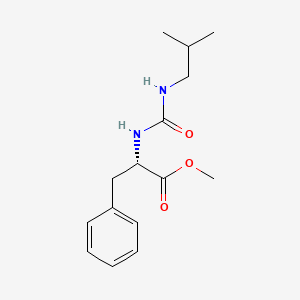 molecular formula C15H22N2O3 B2719986 (S)-methyl 2-(3-isobutylureido)-3-phenylpropanoate CAS No. 1173672-26-8