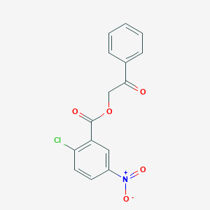 molecular formula C15H10ClNO5 B2719988 Phenacyl 2-chloro-5-nitrobenzoate CAS No. 282730-80-7