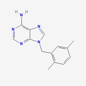 9-[(2,5-dimethylphenyl)methyl]-9H-purin-6-amine