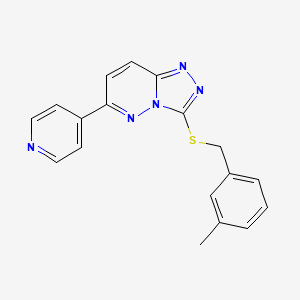 3-[(3-Methylphenyl)methylsulfanyl]-6-pyridin-4-yl-[1,2,4]triazolo[4,3-b]pyridazine