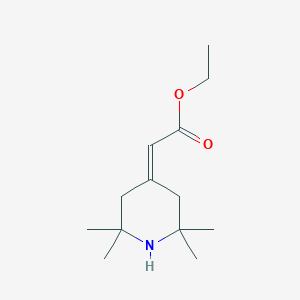 molecular formula C13H23NO2 B2720010 Ethyl 2-(2,2,6,6-tetramethylpiperidin-4-ylidene)acetate CAS No. 52598-91-1
