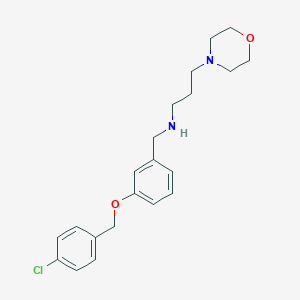 molecular formula C21H27ClN2O2 B272002 N-{3-[(4-chlorobenzyl)oxy]benzyl}-N-[3-(4-morpholinyl)propyl]amine 