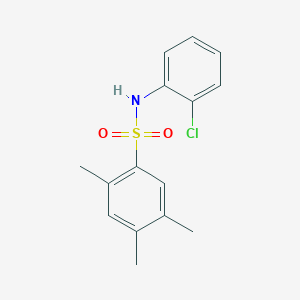 molecular formula C15H16ClNO2S B2720045 N-(2-chlorophenyl)-2,4,5-trimethylbenzene-1-sulfonamide CAS No. 889785-57-3