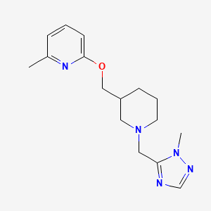 2-Methyl-6-[[1-[(2-methyl-1,2,4-triazol-3-yl)methyl]piperidin-3-yl]methoxy]pyridine