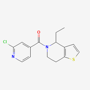 2-chloro-4-{4-ethyl-4H,5H,6H,7H-thieno[3,2-c]pyridine-5-carbonyl}pyridine