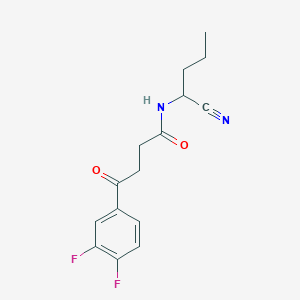 N-(1-Cyanobutyl)-4-(3,4-difluorophenyl)-4-oxobutanamide