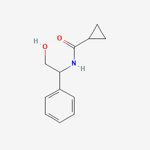 molecular formula C12H15NO2 B2720096 N-(2-hydroxy-1-phenylethyl)cyclopropanecarboxamide CAS No. 338963-23-8