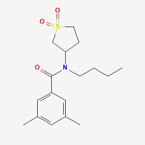 molecular formula C17H25NO3S B2720151 N-butyl-N-(1,1-dioxidotetrahydrothiophen-3-yl)-3,5-dimethylbenzamide CAS No. 898413-19-9