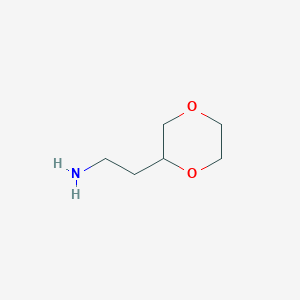 molecular formula C6H13NO2 B2720204 2-(1,4-Dioxan-2-yl)ethanamine CAS No. 933749-31-6