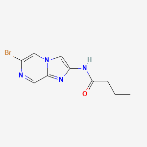 molecular formula C10H11BrN4O B2720267 N-{6-bromoimidazo[1,2-a]pyrazin-2-yl}butanamide CAS No. 2094854-75-6