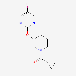 Cyclopropyl(3-((5-fluoropyrimidin-2-yl)oxy)piperidin-1-yl)methanone