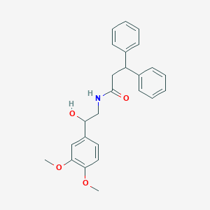 N-[2-(3,4-dimethoxyphenyl)-2-hydroxyethyl]-3,3-diphenylpropanamide