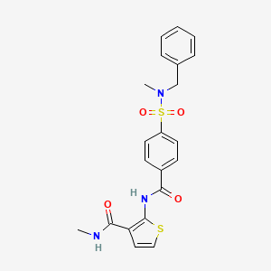 2-(4-(N-benzyl-N-methylsulfamoyl)benzamido)-N-methylthiophene-3-carboxamide