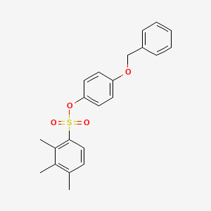 4-(Phenylmethoxy)phenyl 2,3,4-trimethylbenzenesulfonate