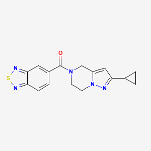 benzo[c][1,2,5]thiadiazol-5-yl(2-cyclopropyl-6,7-dihydropyrazolo[1,5-a]pyrazin-5(4H)-yl)methanone