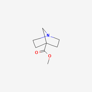 molecular formula C8H13NO2 B2720450 Methyl 1-azabicyclo[2.2.1]heptane-4-carboxylate CAS No. 1417546-08-7