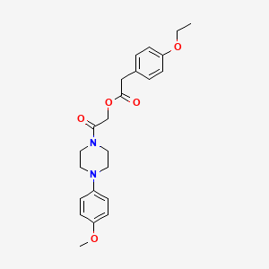 2-[4-(4-Methoxyphenyl)piperazin-1-yl]-2-oxoethyl (4-ethoxyphenyl)acetate