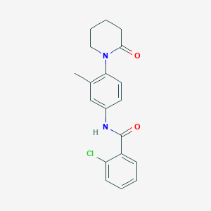2-chloro-N-(3-methyl-4-(2-oxopiperidin-1-yl)phenyl)benzamide