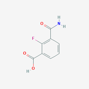 molecular formula C8H6FNO3 B2720636 3-Carbamoyl-2-fluorobenzoic acid CAS No. 1781679-45-5