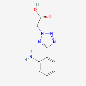 molecular formula C9H9N5O2 B2720643 2-[5-(2-aminophenyl)-2H-1,2,3,4-tetrazol-2-yl]acetic acid CAS No. 1159694-41-3