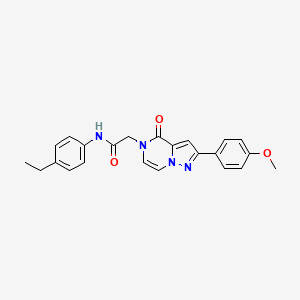 molecular formula C23H22N4O3 B2720664 N-(4-ethylphenyl)-2-[2-(4-methoxyphenyl)-4-oxopyrazolo[1,5-a]pyrazin-5(4H)-yl]acetamide CAS No. 941938-28-9