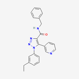 molecular formula C23H21N5O B2720705 N-benzyl-1-(3-ethylphenyl)-5-(pyridin-3-yl)-1H-1,2,3-triazole-4-carboxamide CAS No. 1251669-70-1