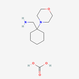 molecular formula C12H24N2O4 B2720773 carbonic acid;(1-morpholin-4-ylcyclohexyl)methanamine CAS No. 1609406-96-3