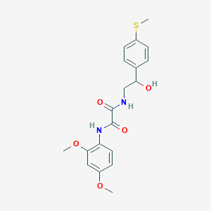 molecular formula C19H22N2O5S B2720794 N-(2,4-DIMETHOXYPHENYL)-N'-{2-HYDROXY-2-[4-(METHYLSULFANYL)PHENYL]ETHYL}ETHANEDIAMIDE CAS No. 1448028-62-3
