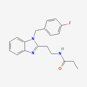 N-{2-[1-(4-fluorobenzyl)-1H-benzimidazol-2-yl]ethyl}propanamide