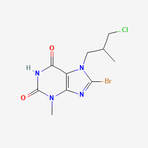 8-bromo-7-(3-chloro-2-methylpropyl)-3-methyl-1H-purine-2,6(3H,7H)-dione