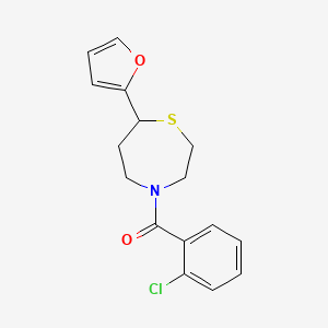 (2-Chlorophenyl)(7-(furan-2-yl)-1,4-thiazepan-4-yl)methanone