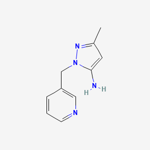 5-Methyl-2-pyridin-3-ylmethyl-2H-pyrazol-3-ylamine