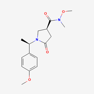 (S)-N-Methoxy-1-((R)-1-(4-methoxyphenyl)ethyl)-N-methyl-5-oxopyrrolidine-3-carboxamide