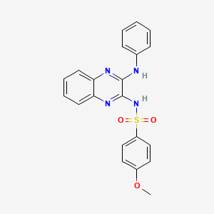 4-methoxy-N-(3-(phenylamino)quinoxalin-2-yl)benzenesulfonamide