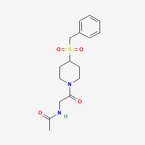 N-(2-(4-(benzylsulfonyl)piperidin-1-yl)-2-oxoethyl)acetamide